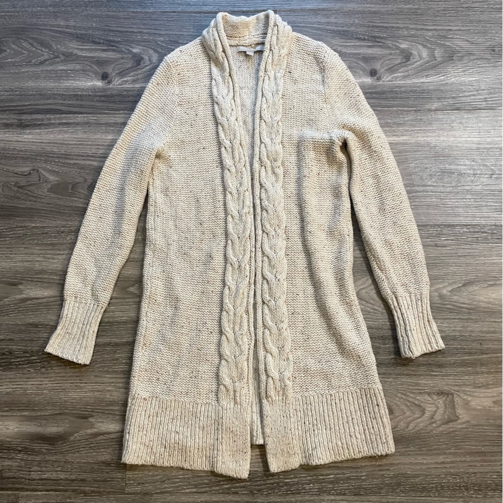 Banana Republic Cream Cable Knit Sweater